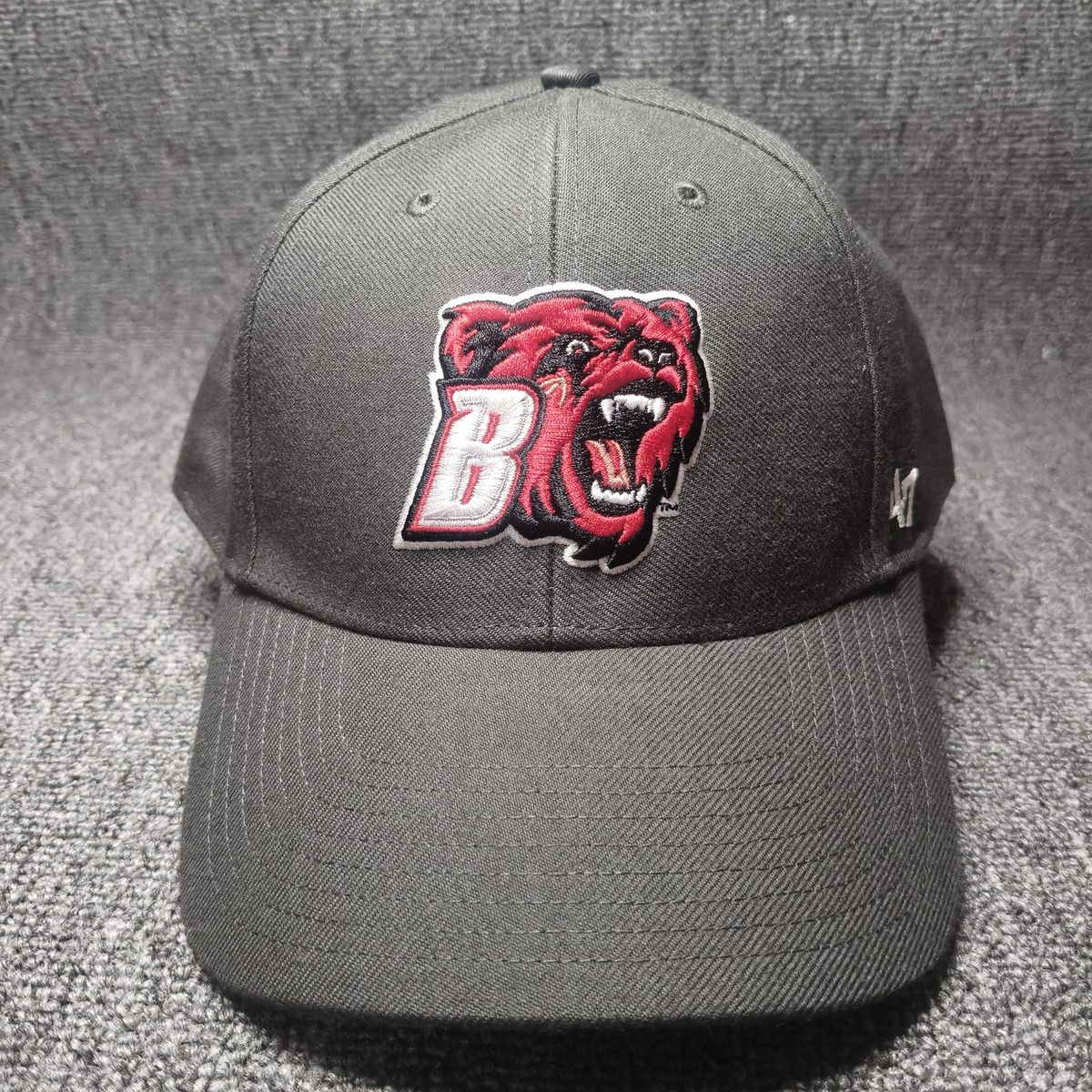 '47 Brand Boston Bruins NHL Grey Snapback Adjustable Hat Cap Bear Logo