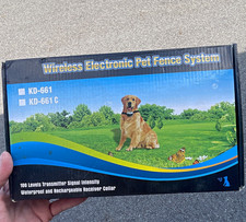 Wireless Electronic Pet Fence System KD-661 Waterproof Rechargeable Collar