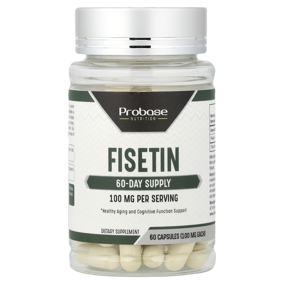 Fisetin, 100 mg, 60 Capsules