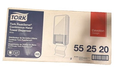Tork PeakServe Elevation Continuous Paper Towel Dispenser White H5~552520