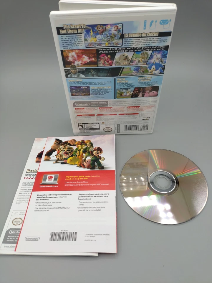 Super Smash Bros Brawl Nintendo Wii Complete Tested Very Good Condition  - Image 2 of 2