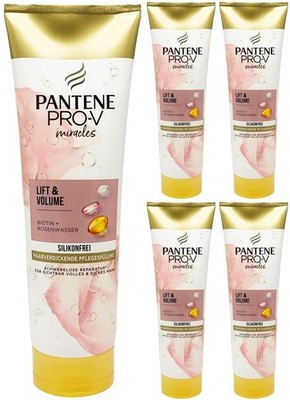 Pantene Pro-V Miracles Lift & Volume Spülung mit Biotin & Rosenwasser 5x 275ml