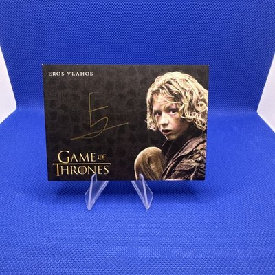 2019 Game of Thrones GoT Rittenhouse Autograph Eros Vlahos as Lommy Greenhands