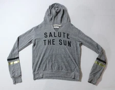 Spiritual Gangster Women's Salute The Sun Cropped Hoodie CN6 Grey Medium