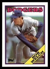Bob Welch 1988 Topps #118 Los Angeles Dodgers Baseball *101