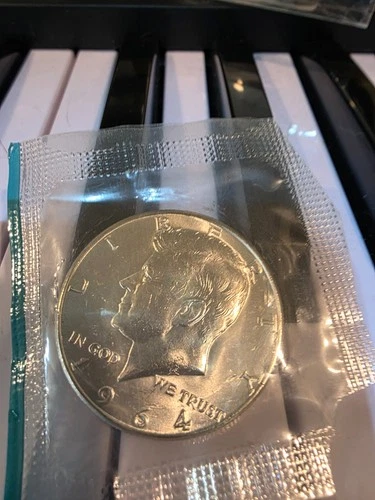 1964 Silver Kennedy Half Dollar - Choice Gem Brilliant Unc  Lustrous MINT