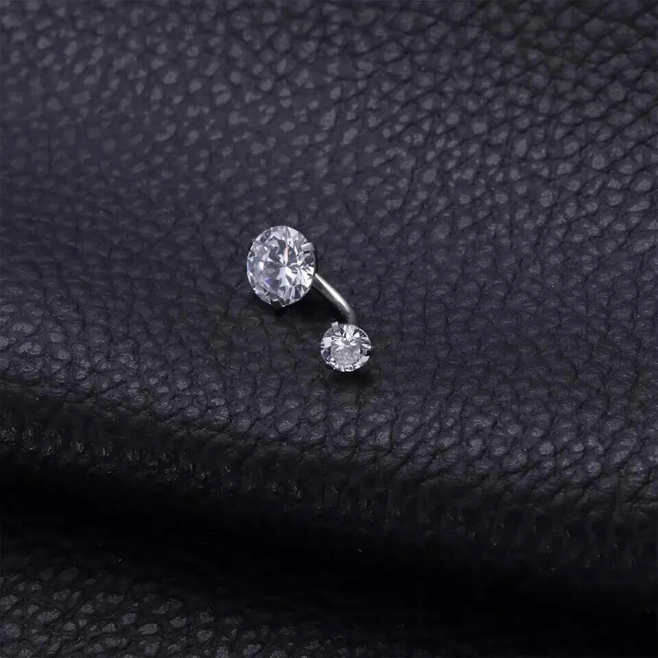 5/10/20 Gema Ombligo Anillos Barra Cuelga Ombligo Barras Cuerpo Piercing Joyería Foto 3 de 4