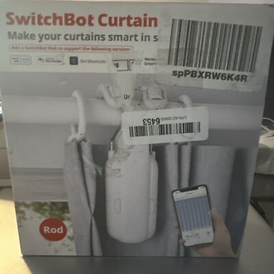 SwitchBot Curtain 3 Rod - Auto Smart Curtain Opener - Bluetooth Remote Cntrl