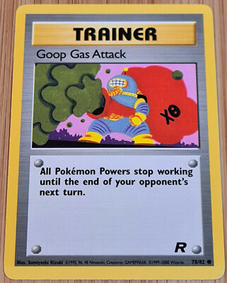 Goop Gas Attack # 78/82 Common Team Rocket 2000 Pokemon Englisch Mint Vintage