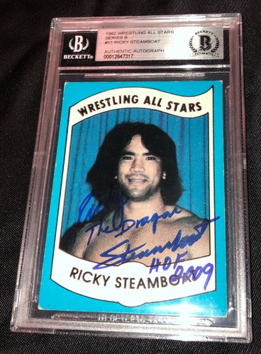 Ricky Steamboat #11 1982 Wrestling All Stars Series B card