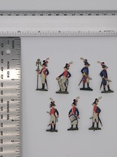 7 Flat Tin Napoleonic Wars Soldiers, Bandsmen