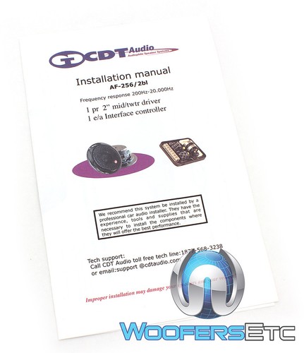 CDT AUDIO AF-256/2BL 2" CAR MID TWEETERS SPEAKERS ACCENT FILL SYSTEM NEW - Picture 9 of 10