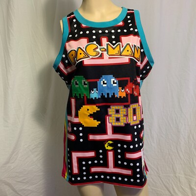 Headgear Classics Basketball Jersey Ms. Pac-Man Blinky Pinky Inky Clyde Mens XL
