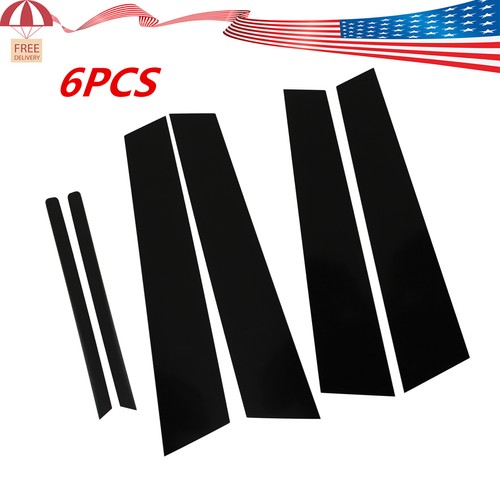 6pcs Glossy Black Pillar Post for 2018-2021 Honda Accord
