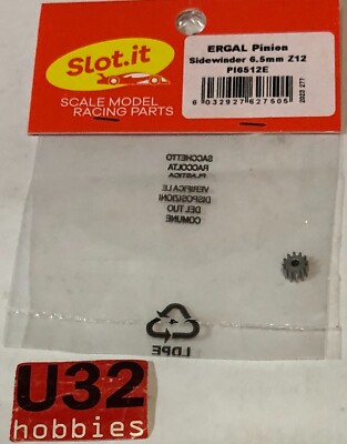 Slot.it PI6512E Zahnrad 12D Durchmesser 6.50mm ergal Sidewinder