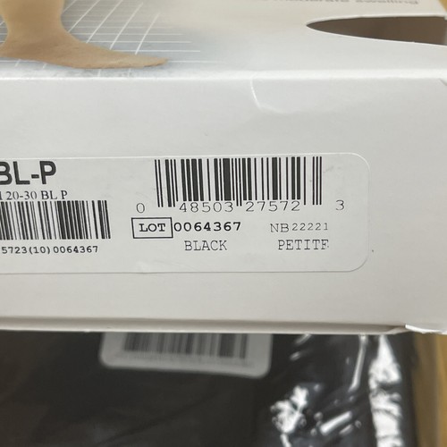 NEU Truform 1757 Umstands-Kompressionsstrumpfhose 20-30 mmHg in Schwarz Größe Petite - Bild 10 von 12