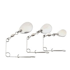 Jig Spinners Colorado Blade with Wire & Swivel Brass Fishing Lure Spoons Rigs