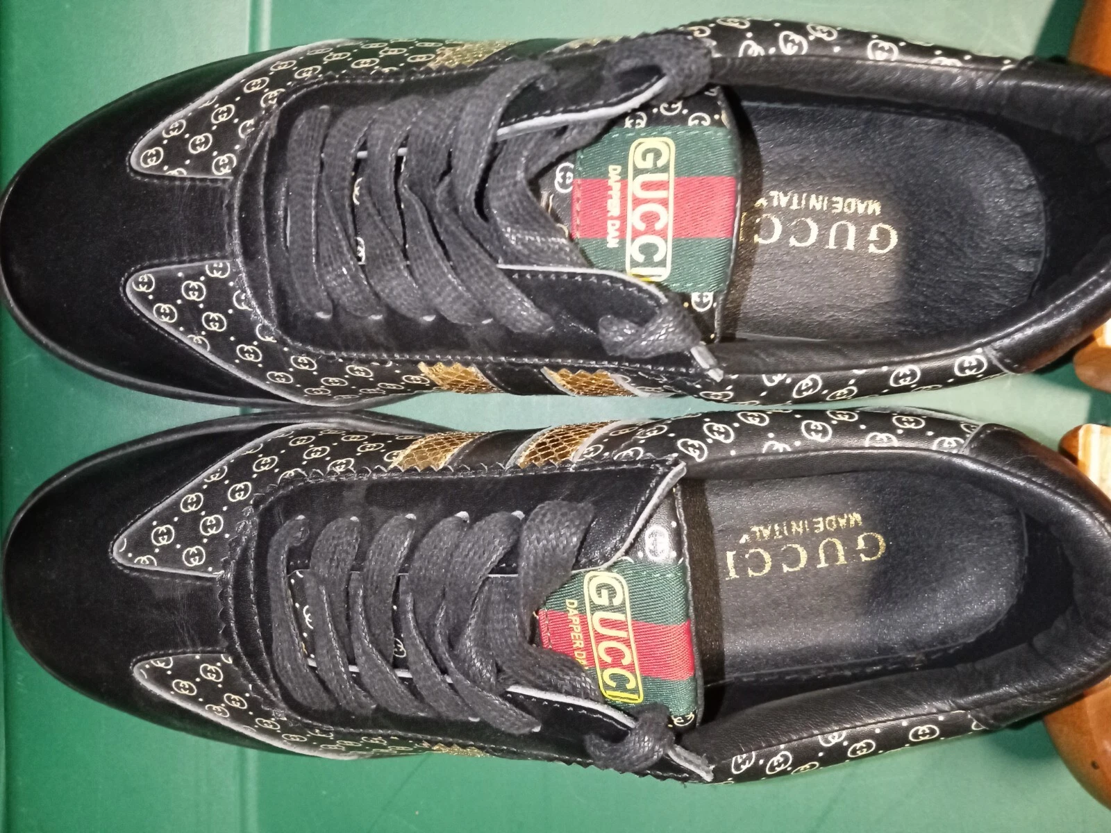 Authentique chaussures Gucci Dapper Dan taille 46 sans boîte en très bon état 