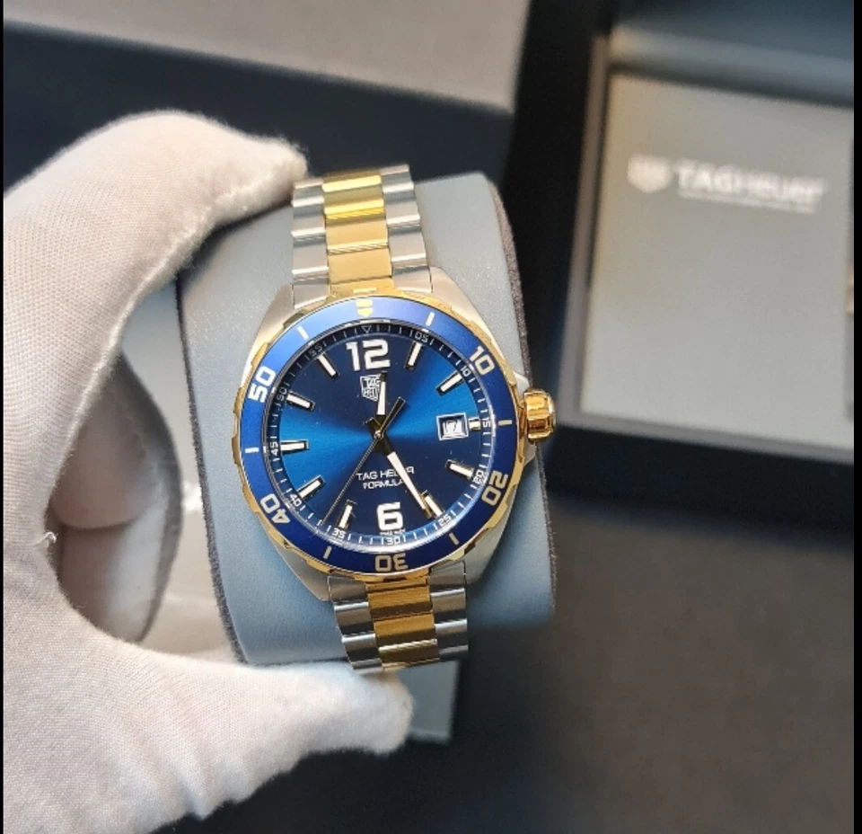 Original FULL SET Tag Heuer WAZ1120.BB0879 Formula 1 Two-Tone Mens Watch - Image 4 of 4