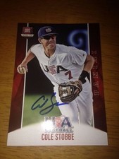 COLE STOBBE Signed 2015 Panini USA Baseball Set Card AUTO Autograph Phillies