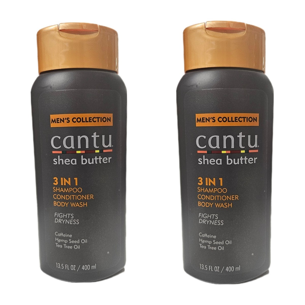 Cantu Men 3-in-1 Shampoo Conditioner Bodywash 13,5 Oz + Leave-In & Pomade Set