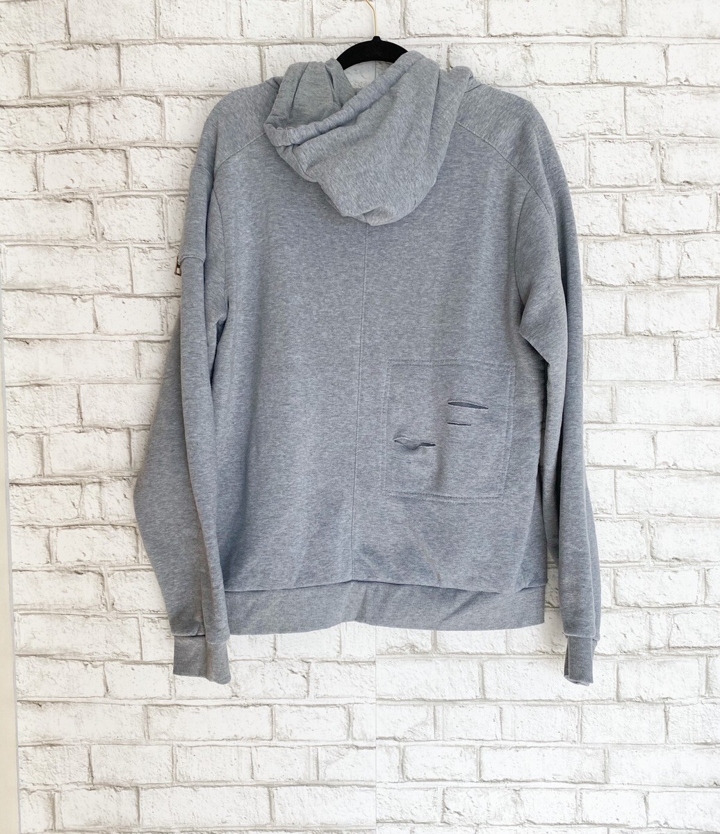 トップス STRONG 005 BROKEN HOODIE (GREY) OUR's M STRONG 005 BROKEN HOODIE (BLACK)