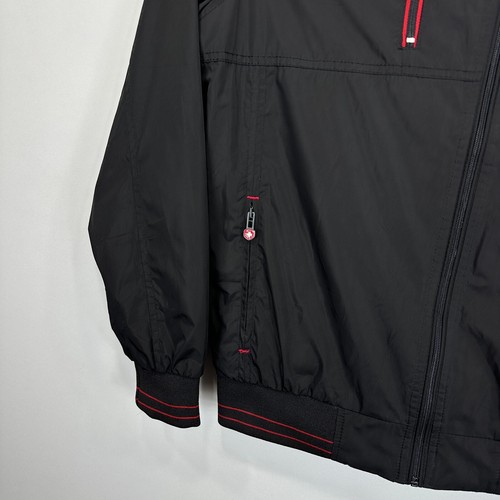 Wellensteyn Jacket Mens Size L Black Full Zip Bomber Harrington Summer Y2K - Picture 8 of 14