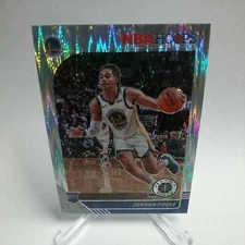 Jordan Poole Warriors 2019-20 Hoops Premium Stock Flash Prizm RC #223