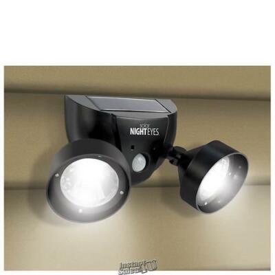Ideaworks-Night Eyes Solar Security motion Light/Alarm Black 70-Decibel Siren