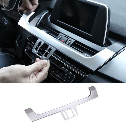 For BMW 2 Series Touring 2015-2019 Matte Silver Central Control Navigation Trim - Imagen 1 de 8