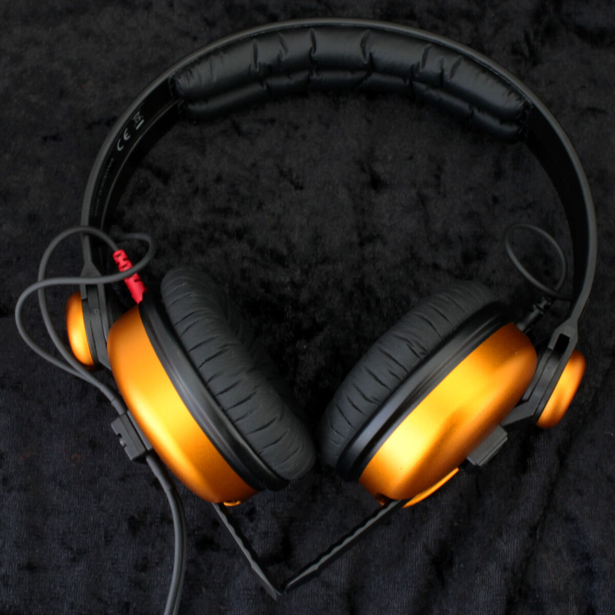 Sennheiser HD25 with 'Copper' Orange Aluminium Earcups and Sennheiser HD25 with 'Copper' Orange Aluminium Earcups and
