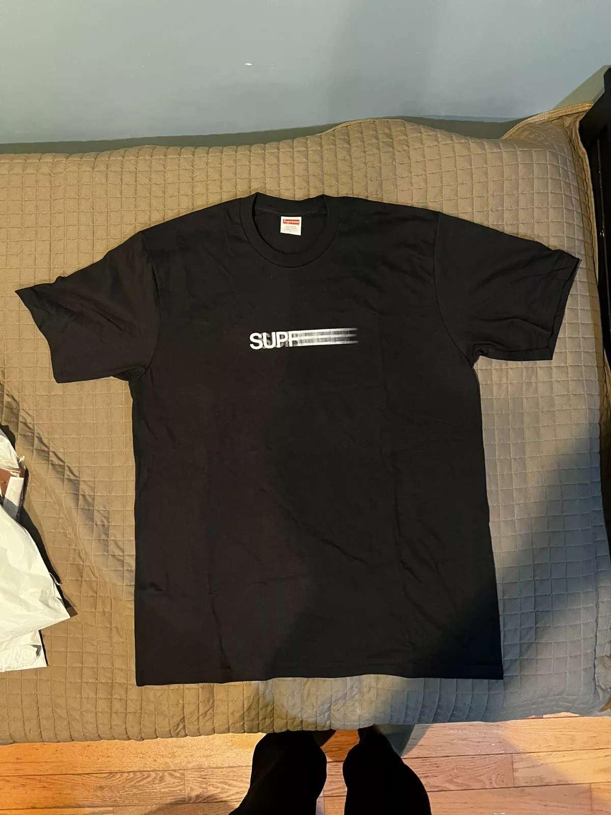 Tee shirt Supreme Motion Logo grande boîte noire logo taille L