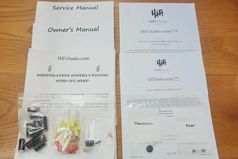 Scott LK72 amplificador de tubo restauración reparación actualización reconstrucción kit reparación condensador Foto 2 de 4