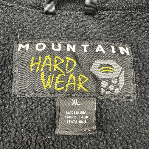 VINTAGE Mountain Hardwear Vest Mens XL Black Full Zip Fleece Sweater USA 90s - Picture 4 of 9
