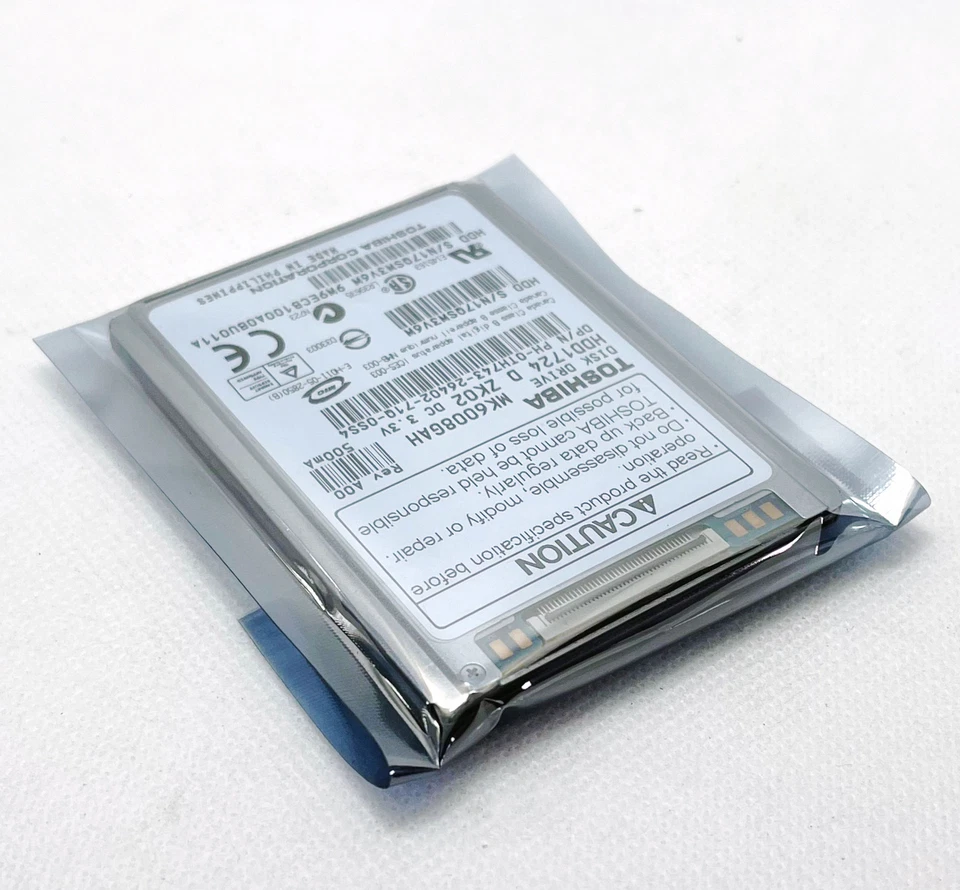 Toshiba 60GB MK6008GAH 1.8" CE hard drive for notebook/ IPOD/ Video camera. - Image 2 of 4