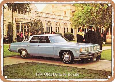 METAL SIGN - 1976 Oldsmobile Delta 88 Royale Vintage Ad