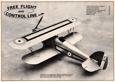1979 Model Builder Free Flight Control Line McCracken CA Page VTG Print Ad 8x11