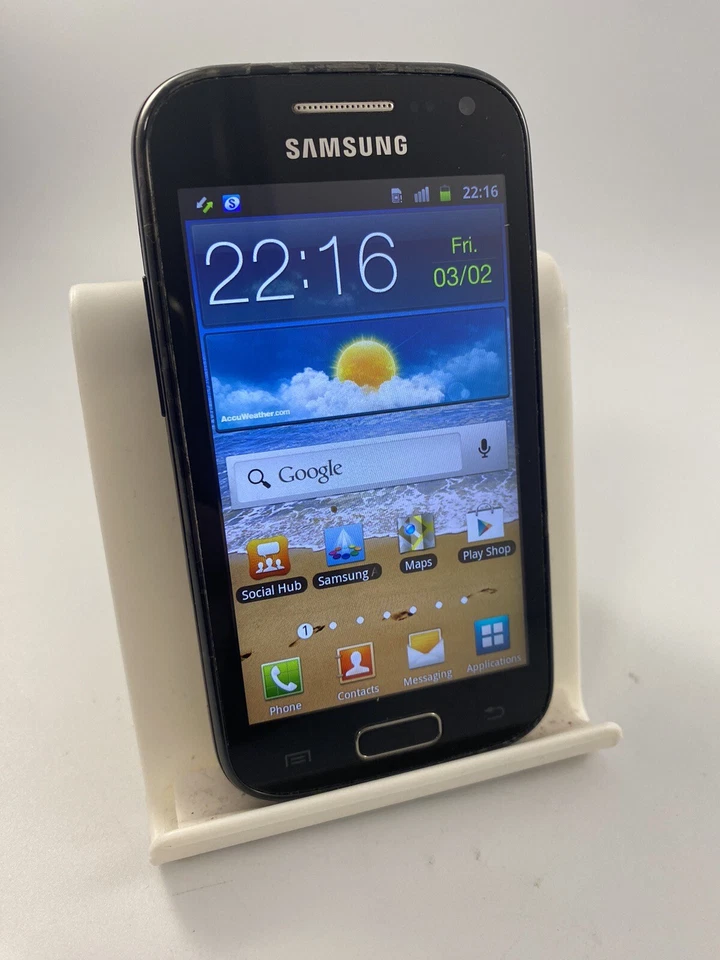 Samsung Galaxy Ace 2 18160 Blue Unlocked 4GB 3.8" 5MP 768MB Android Smartphone - Image 2 of 4