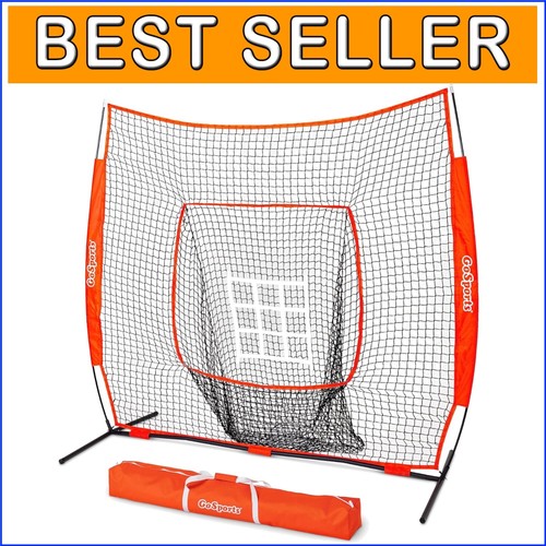 Portable 7x7 Hitting & Pitching Net with Carry Bag - Ideal for All Skill Levels