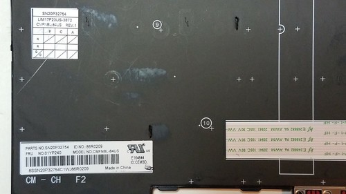 Single Key & Hinge Lenovo ThinkPad T480S E480 US Keyboard 01YP240 SN20P32754 - Picture 5 of 26