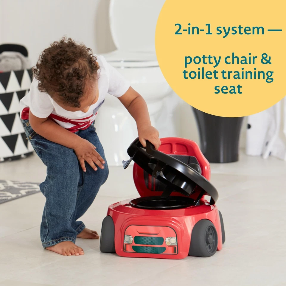 The First Years Training Wheels Racer Potty Training Toilet - Race Car Traini... - Image 3 of 4