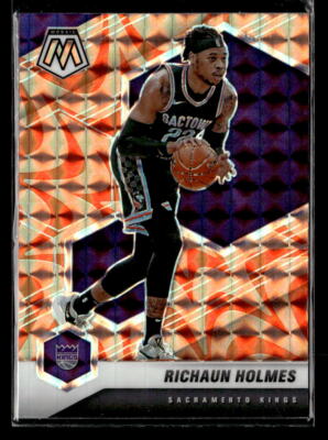 2020-21 Panini Mosaic #142 Richaun Holmes Mosaic Reactive Orange card