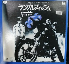 Scarce Rumble Fish Laserdisc (Laser Disc LD) Japan Pressing With Insert