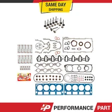 Full Gasket Set Intake Exhaust Valves Fit Chevrolet Express GMC Colorado 4.8 5.3
