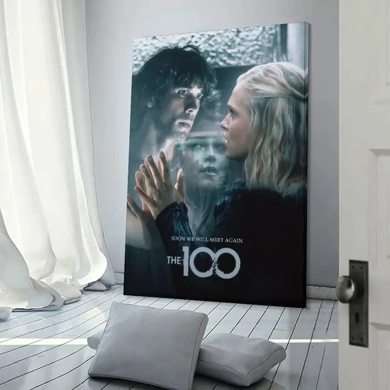 The 100 Movie Poster Bellamy and Clarke Emotional Scene Art Print Sci-Fi Drama - Image 2 of 4