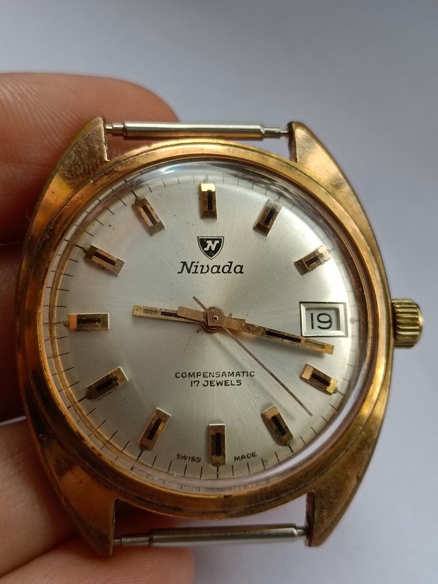 Vintage NIVADA Compensamatic 17 Jewels AS ST 1950/51 | eBay