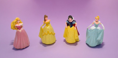 Disney Store Glitter Princess Aurora Belle Cinderella Snow White PVC Figurine