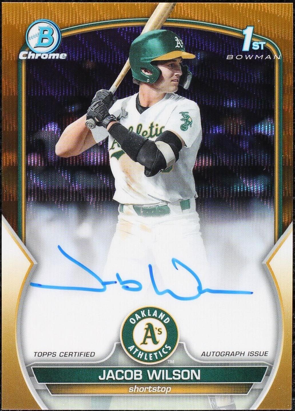 2023 Bowman Draft - Chrome Prospect Autographs Jacob Wilson #CDA