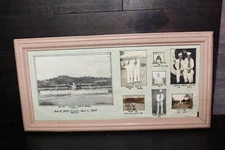 Vintage WW2 WWII U.S. Navy Framed Soldier Photos B&W Military Pictures 23X11"