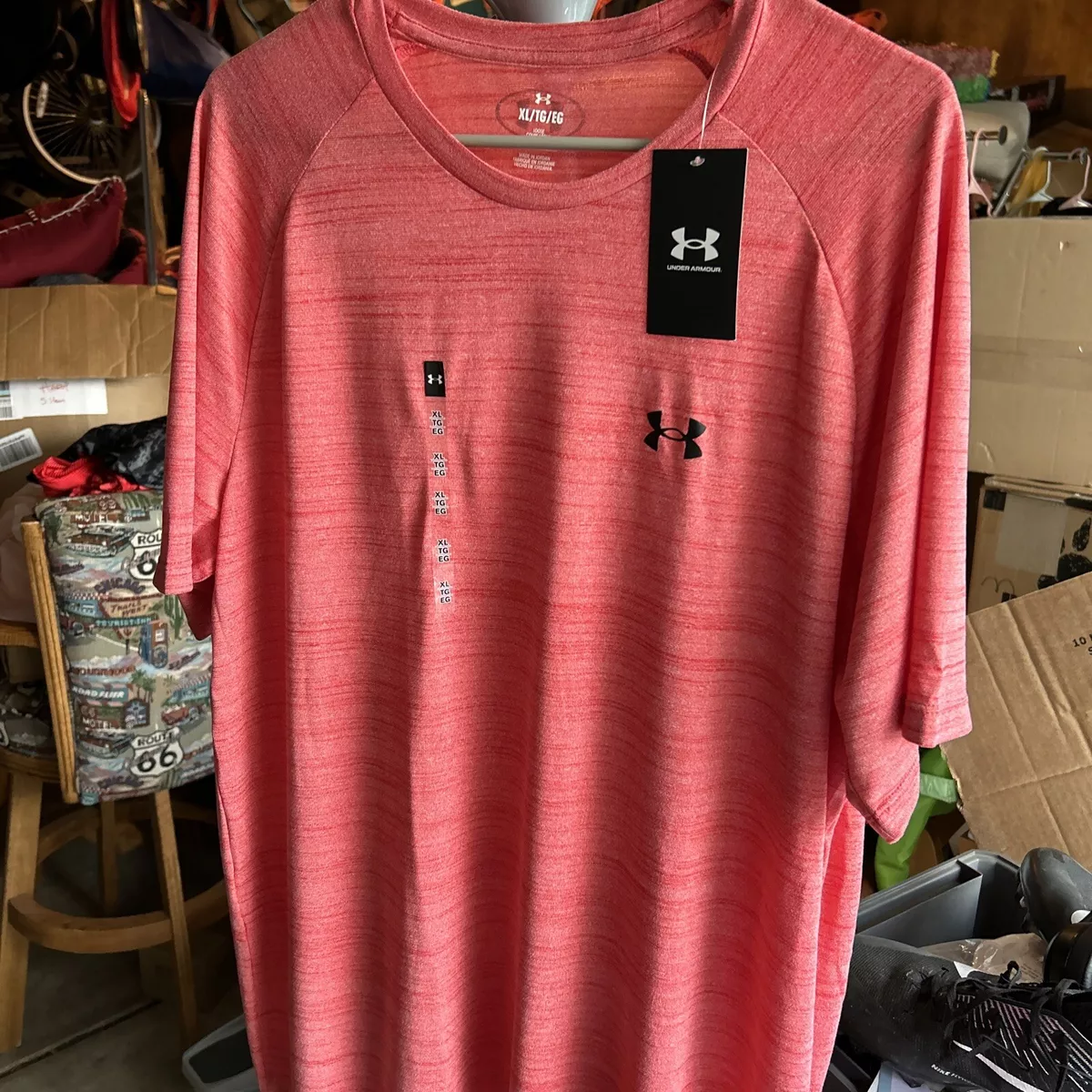 Under Armour Mens XL Loose Fit Tiger Tech 2.0 Short Sleeve Shirt